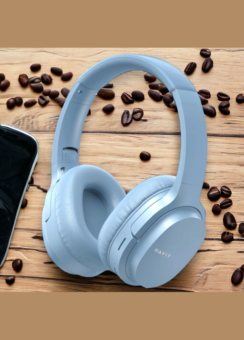 Беспроводные наушники с микрофоном HV-I62 Deep Blue складные, до 20 час работы Havit (282313583)