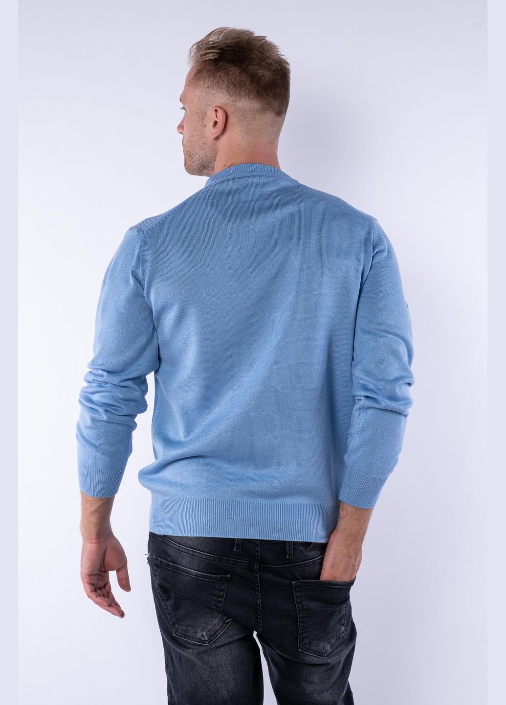 Голубой демисезонный джемпер (голубой) Time of Style