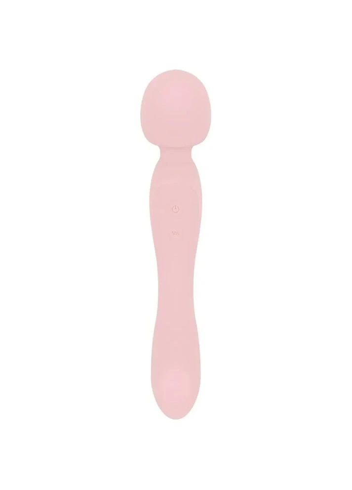 Вібратор Simi Double-Sided Wand Vibrator Soft Silicone Pink (SX3076) [152368] Good Vibes Only (400982093)