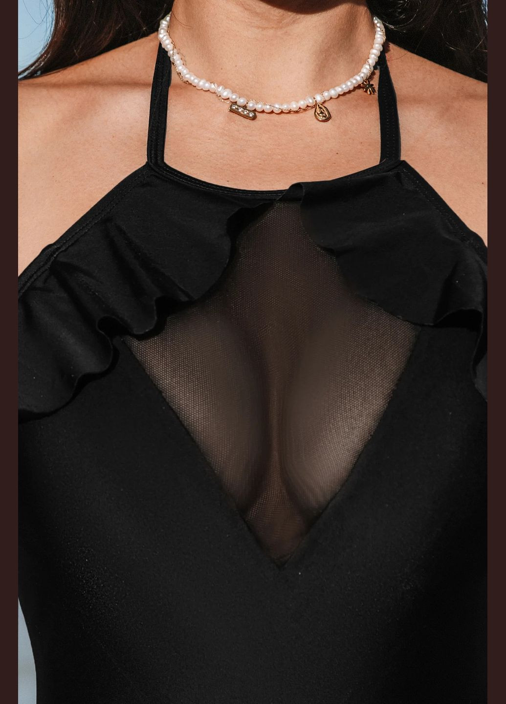 Черный летний купальник CUPSHE