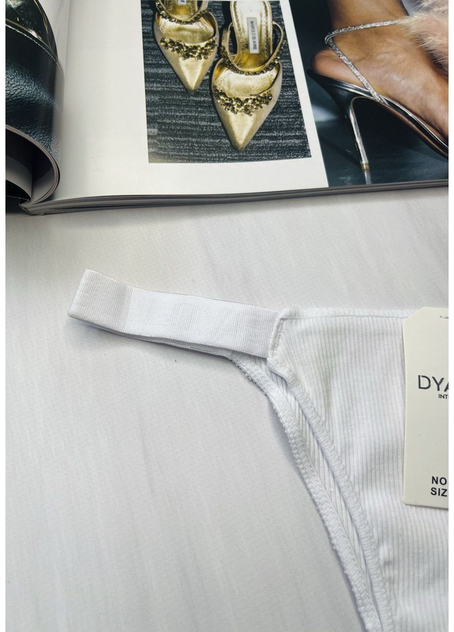 Трусики бразилианы хлопковые в рубчик Dyana Intimates (349513367)