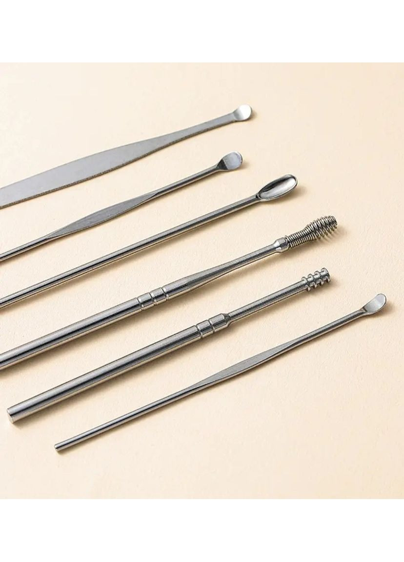 Набор для чистки ушей и удаления ушной серы из 6 инструментов. No Brand (363024755)