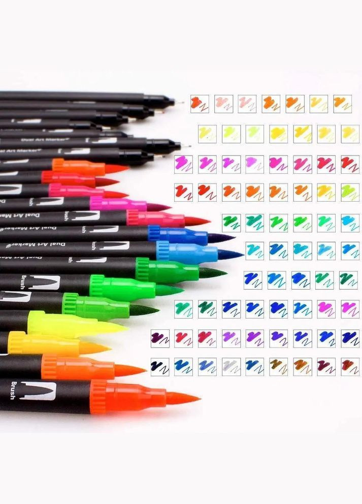Набір маркерів для малювання Dual Brush Pens, 48 шт Art (290011894)