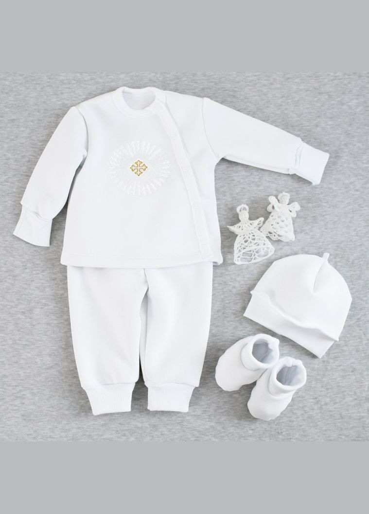 Теплий костюм на хрестини для новонароджених діток хлопчику Ladan (301026271)