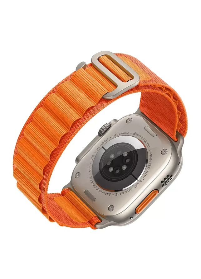 Нейлоновий ремінець Alpine Loop для смарт годинника 38 / 40 / 41 / 42 мм Orange for Apple Watch Series No Brand (369163762)