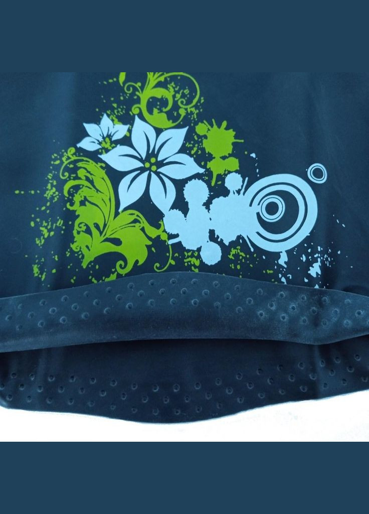 Шапочка для плавания для длинных волос, black flowers KW3Ч () SNS (316322575)