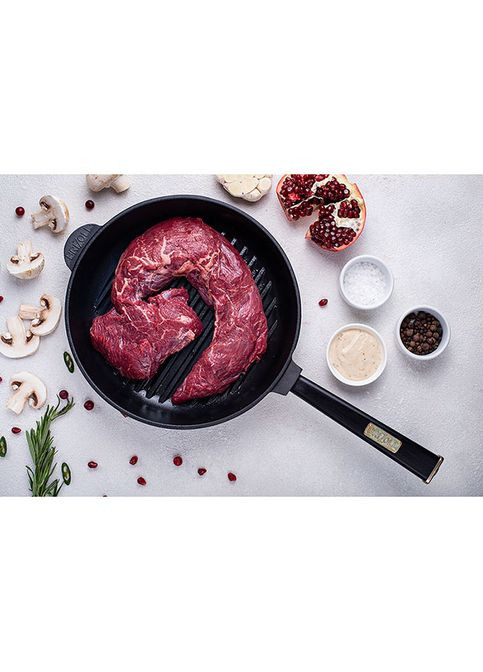 Сковорода-гриль Optima-Black 28 см Black (O2850G-P1) Brizoll (314765845)