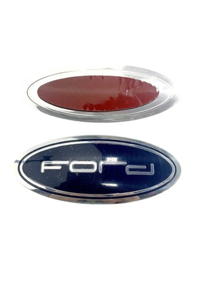 Емблема Ford синя 125х50мм пластик (на скотчі) Ford Motor Company (369612177)