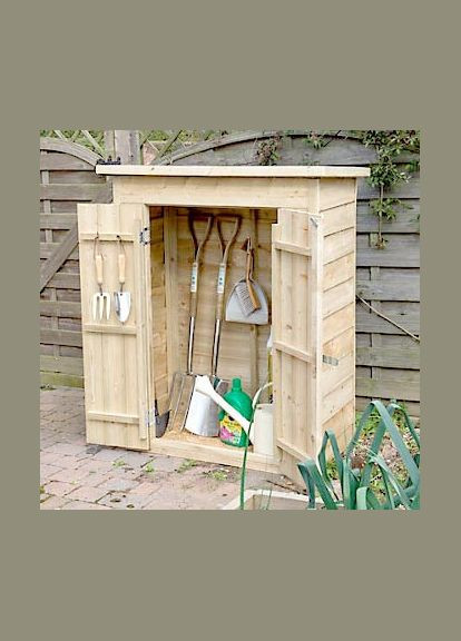 Шафа для садового інвентарю з дерева Ельманго бланже (ОСН-003401) No Brand (328960575)