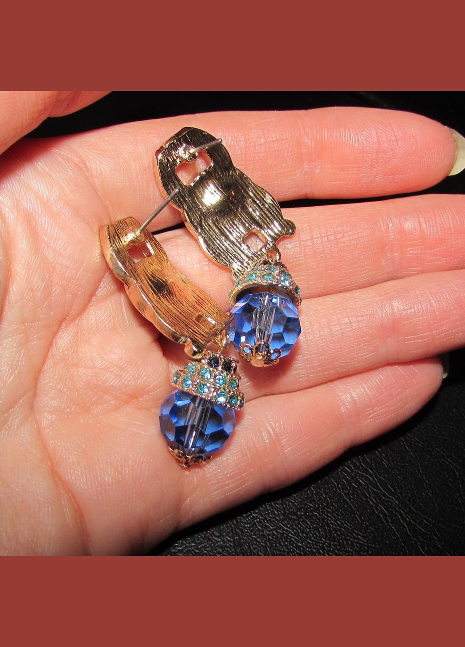Вінтажний стиль: розкішні сережки в стразах, 10-838 Fashion Jewelry (336550577)