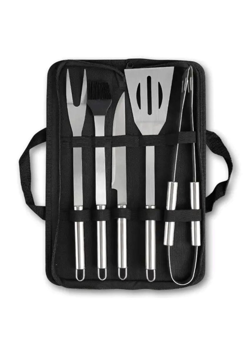 Набір аксесуарів для барбекю, мангала, гриля 5 предметів 40х10х5 см мангальне приладдя HP-20-72 LUGI (370439208)