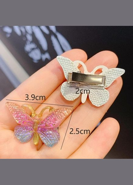 Набір шпильок на волосся, шпильки дитячі для волосся "Метелик" 5 шт No Brand (333023950)