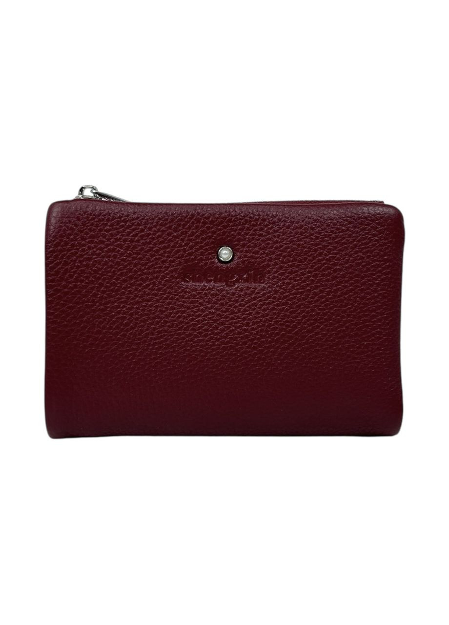 Жіночий гаманець з натуральної шкіри 0811 блакитний 13.5 х 9.5 х 2 No Brand (371682154)