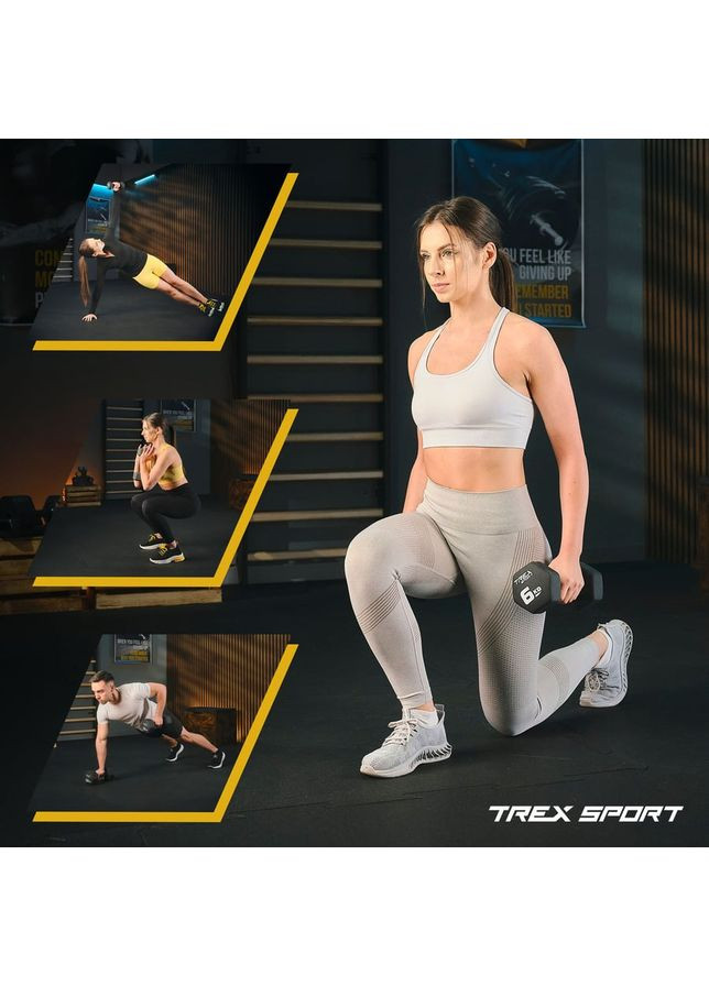 Гантели для фитнеса неопреновые TX-010VD 2x1кг TREX Sport (372506690)