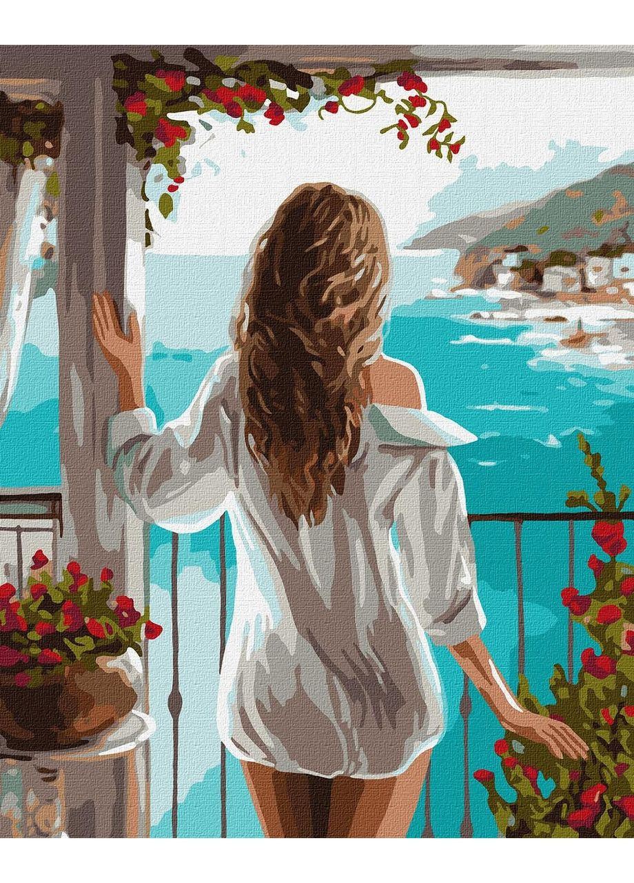 Картина за номерами Морська далечінь Ідейка 40 х 50 KHO8316 IDEYKA (369930354)