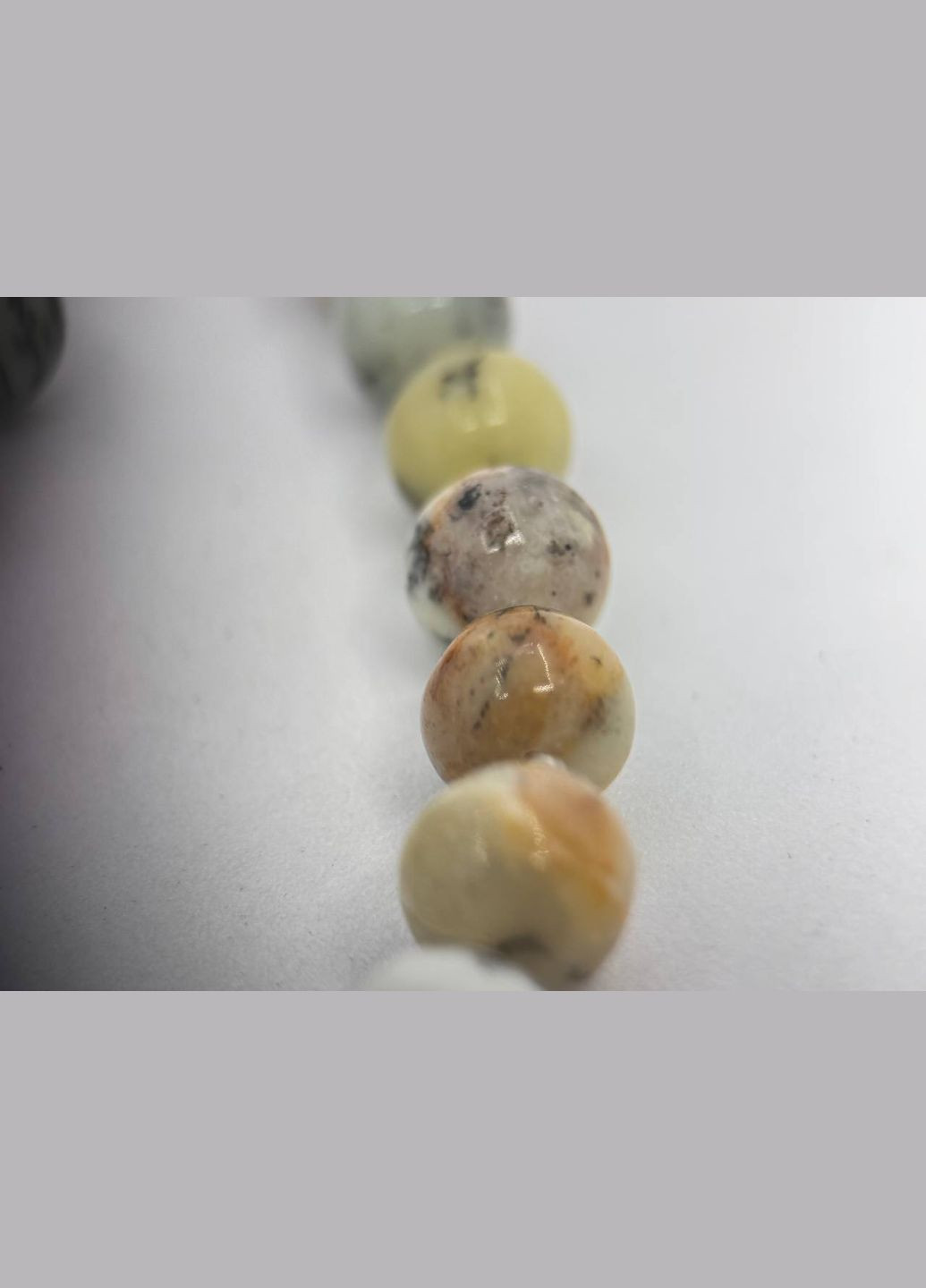 Намисто з яшмового опалу 8 мм 45 см Комбінований No Brand (337510831)