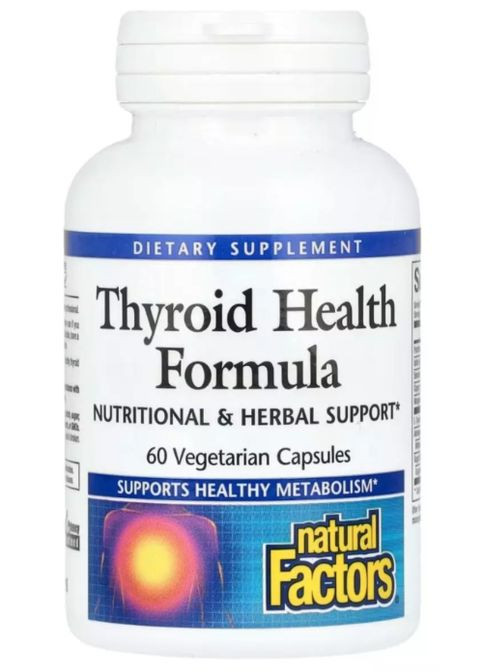 Thyroid Health Formula 60 Veg Caps Natural Factors (300109324)