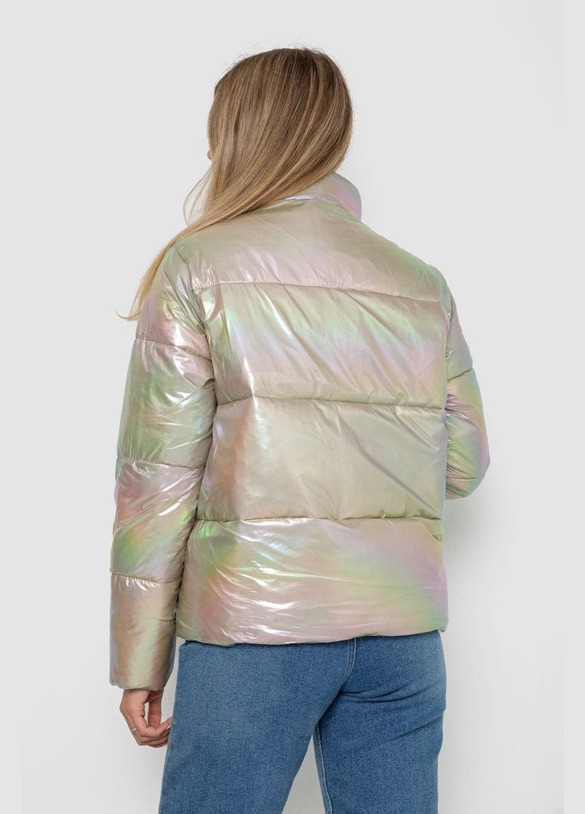 Бежева демісезонна куртка жіноча демісезонна плащівка Ager 243R2022-2