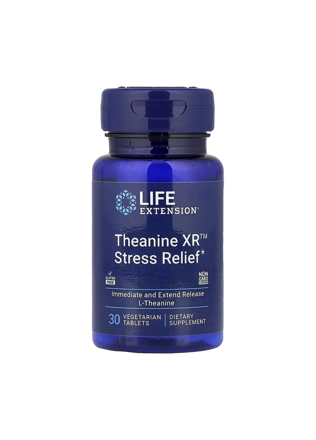 Оригинал! Theanine XR™ Stress Relief - 30 вегетарианских таблеток Life Extension (400267450)