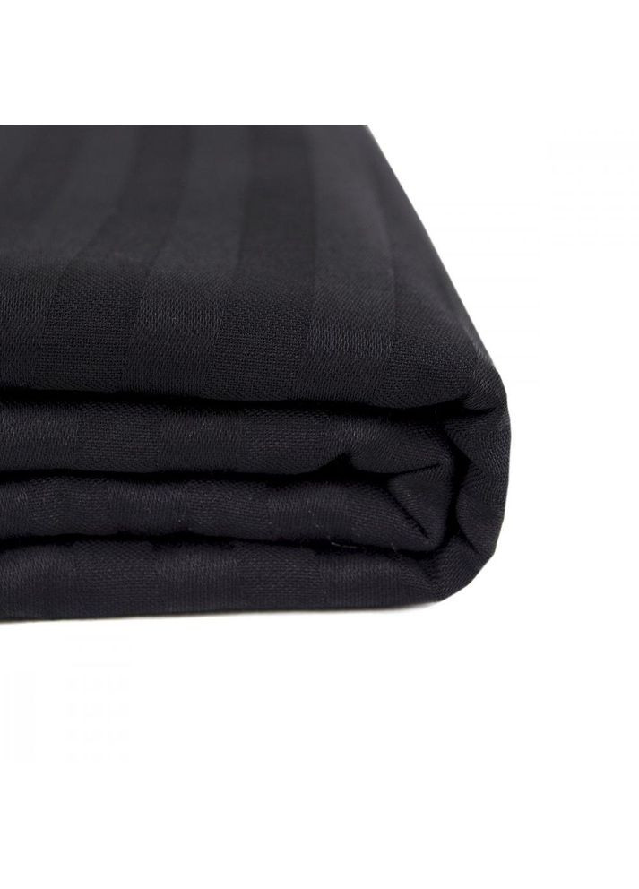 Простирадло Готель — Сатин Страйп 1*1 чорний 180*240 Iris Home (288536802)