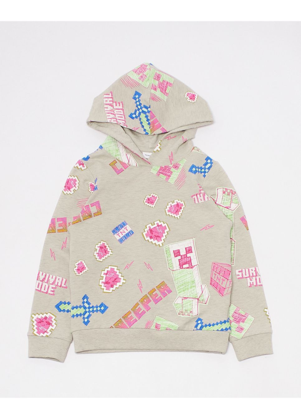 Худі фліс,бежевий в візерунки, Name it (364504465)