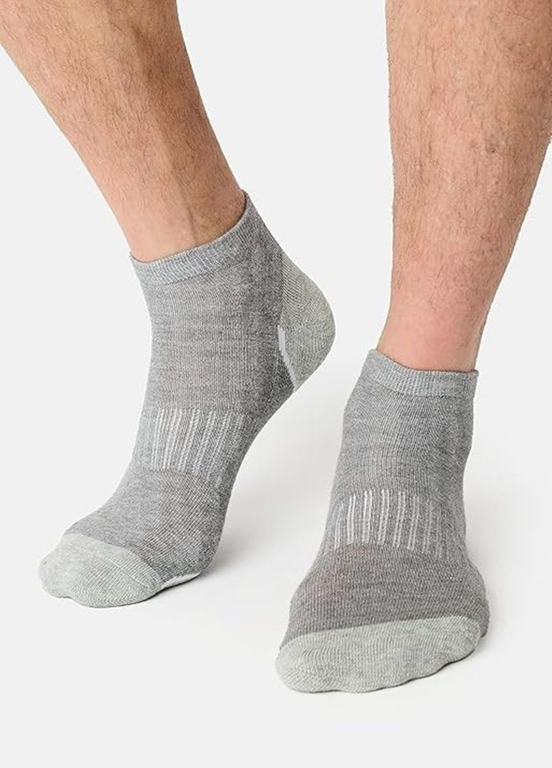 Сірі шкарпетки 3пари Nur Die однотонні (315403553)