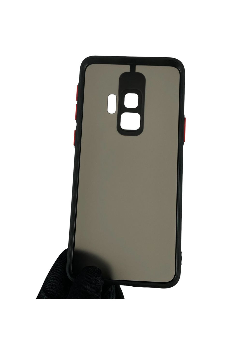 Чехол для Galaxy S9 матовый с высокими бортами с защитой камеры на самсунг с9 чёрный Samsung (366019842)