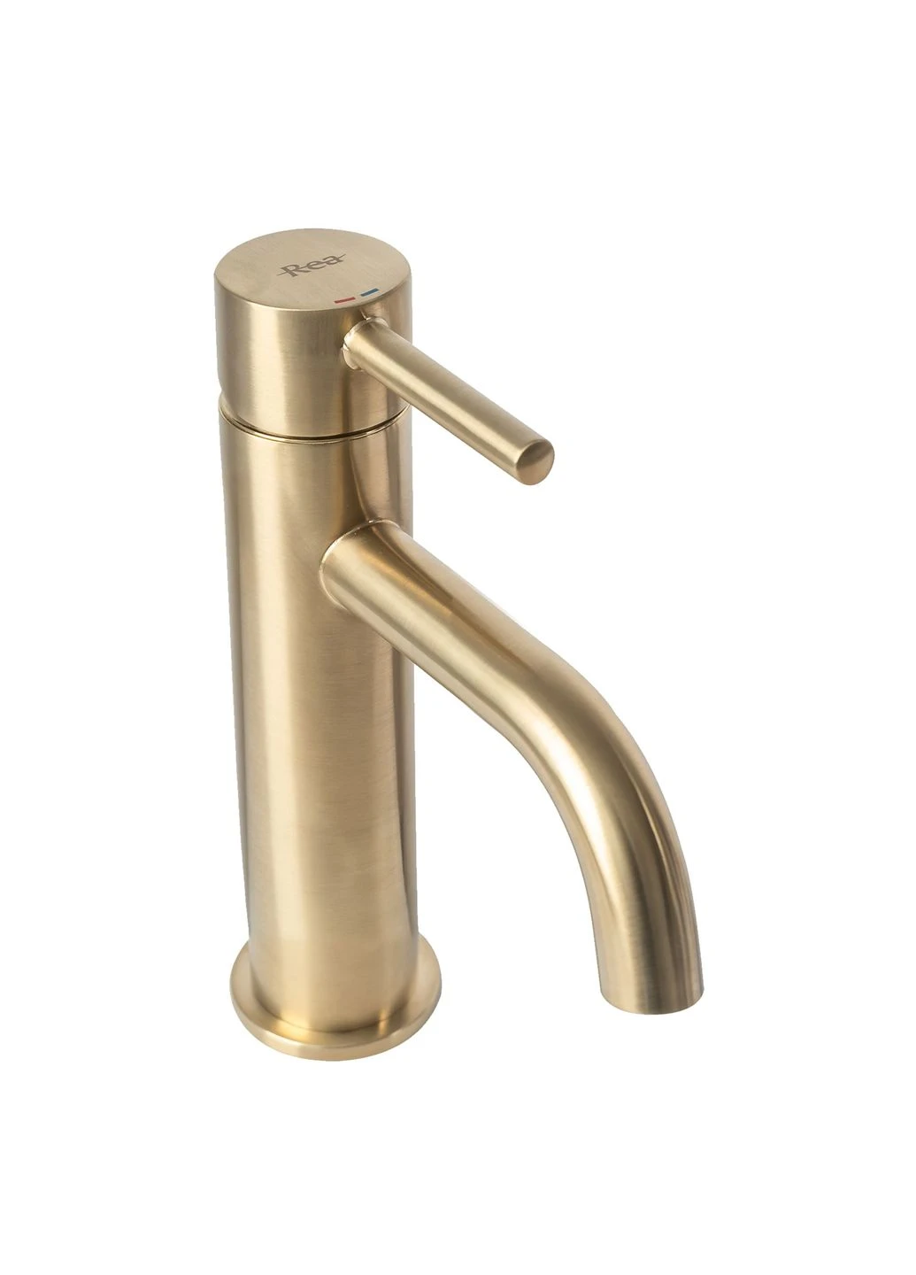 Змішувач для раковини (умивальника) LUNGO BRUSHED GOLD низький Rea (363262316)
