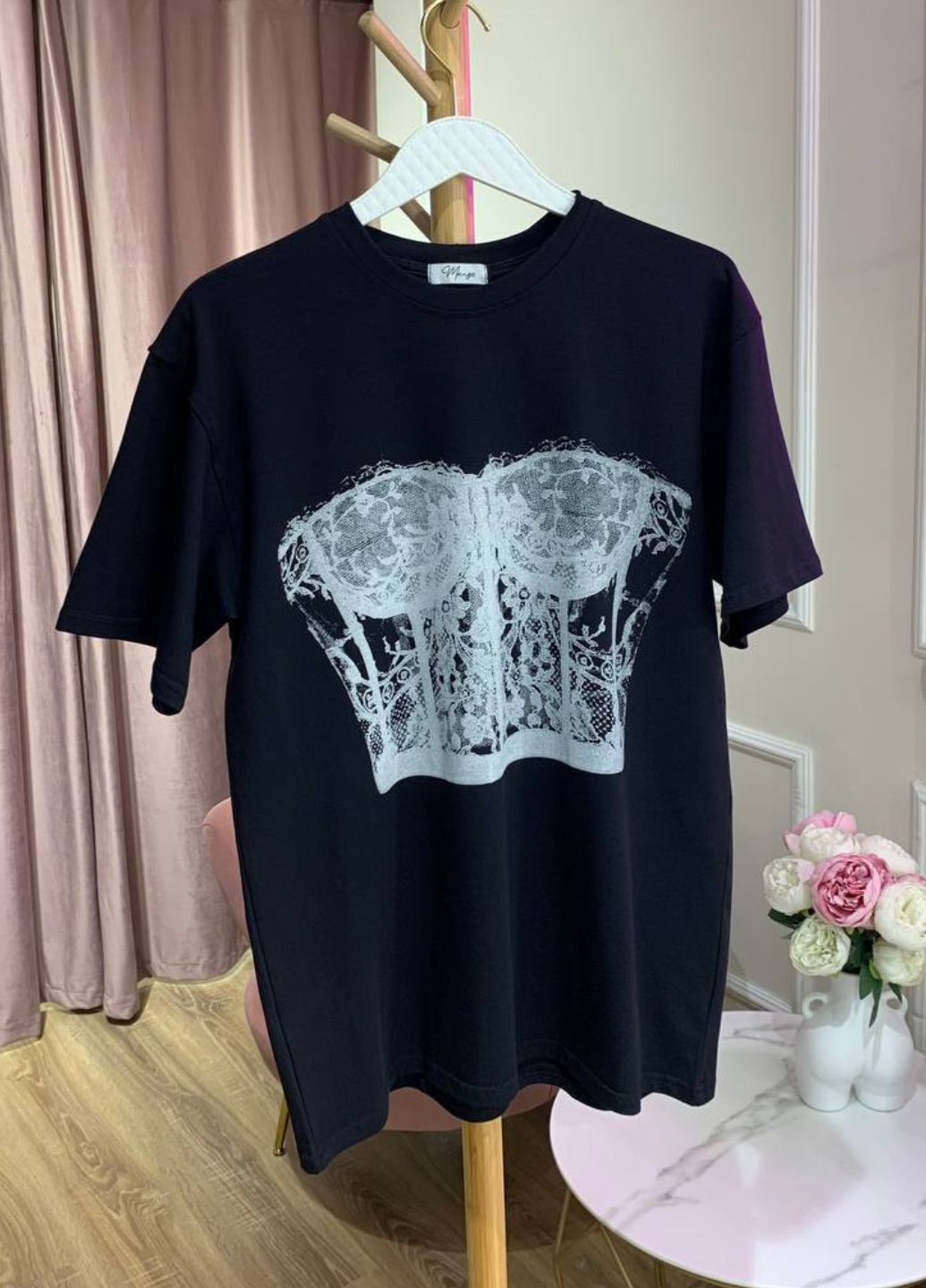 Футболка вільного крою з малюнком Tik-Tak - (331783532)