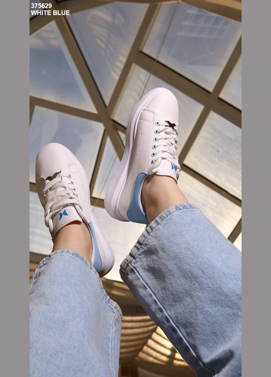 Жіночі молодіжні кросівки кріпери 1303 Білі No Brand білі демісезони (322874039)