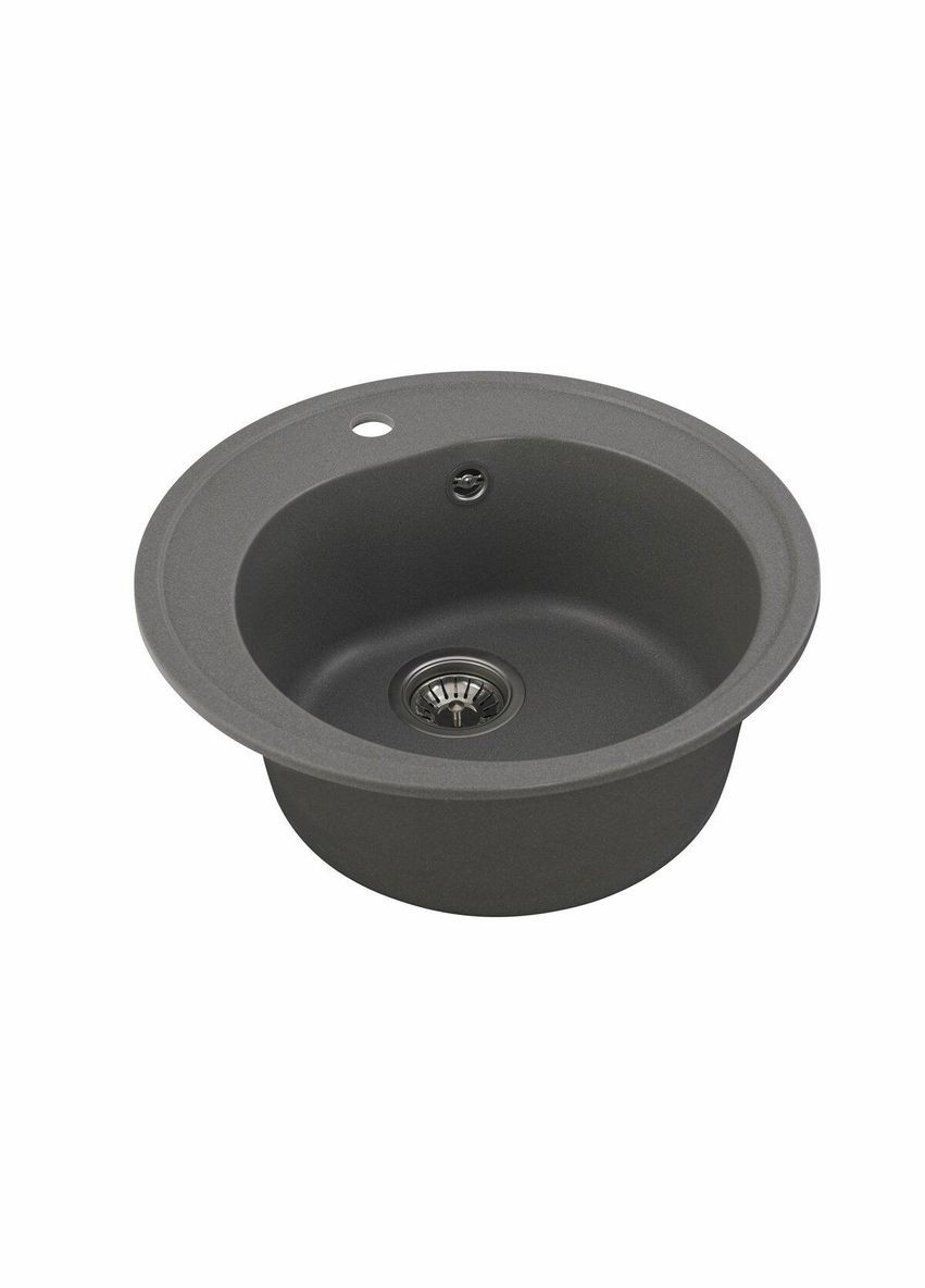 Гранитная мойка для кухни LUNA 510 матовая Серый муссон Valeso (342071775)