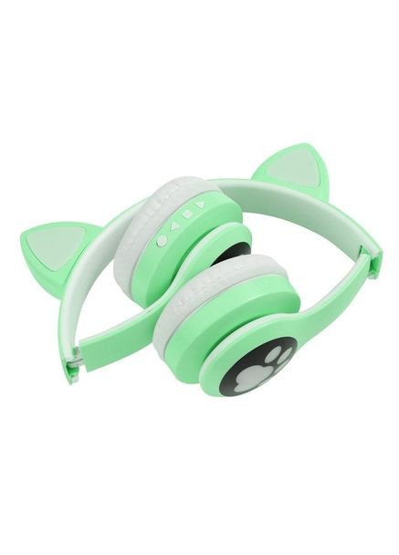 Бездротові навушники з котячими вушками та RGB-підсвіткою VZV 23M. Колір: зелений Cat (364275823)