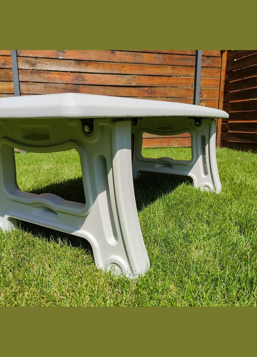 Садовый стол 122х61х43см SW-00001544 Белый Sticker Wall (297982731)