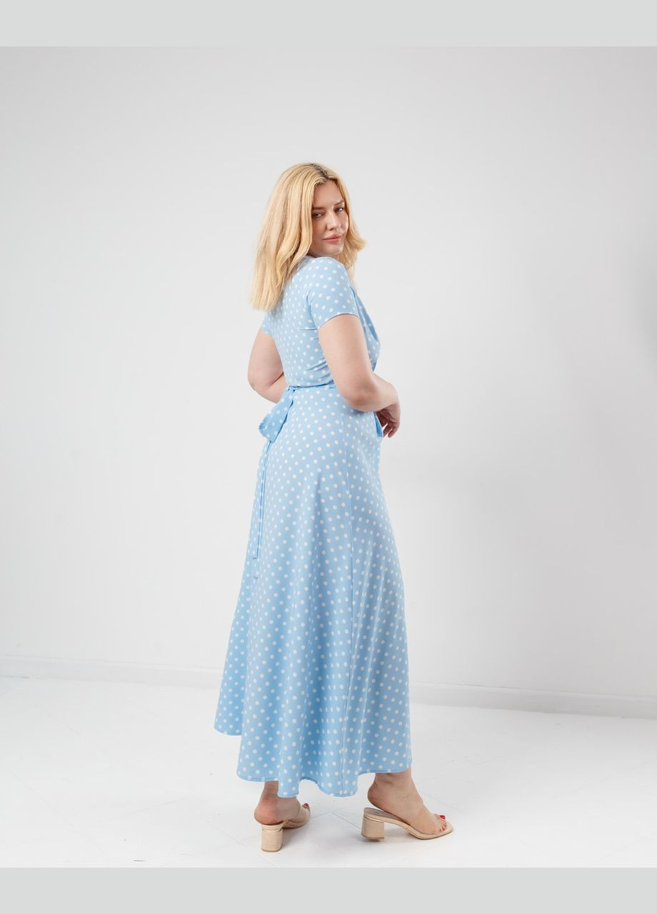 Голубое летнее платье в пол Fashion Girl