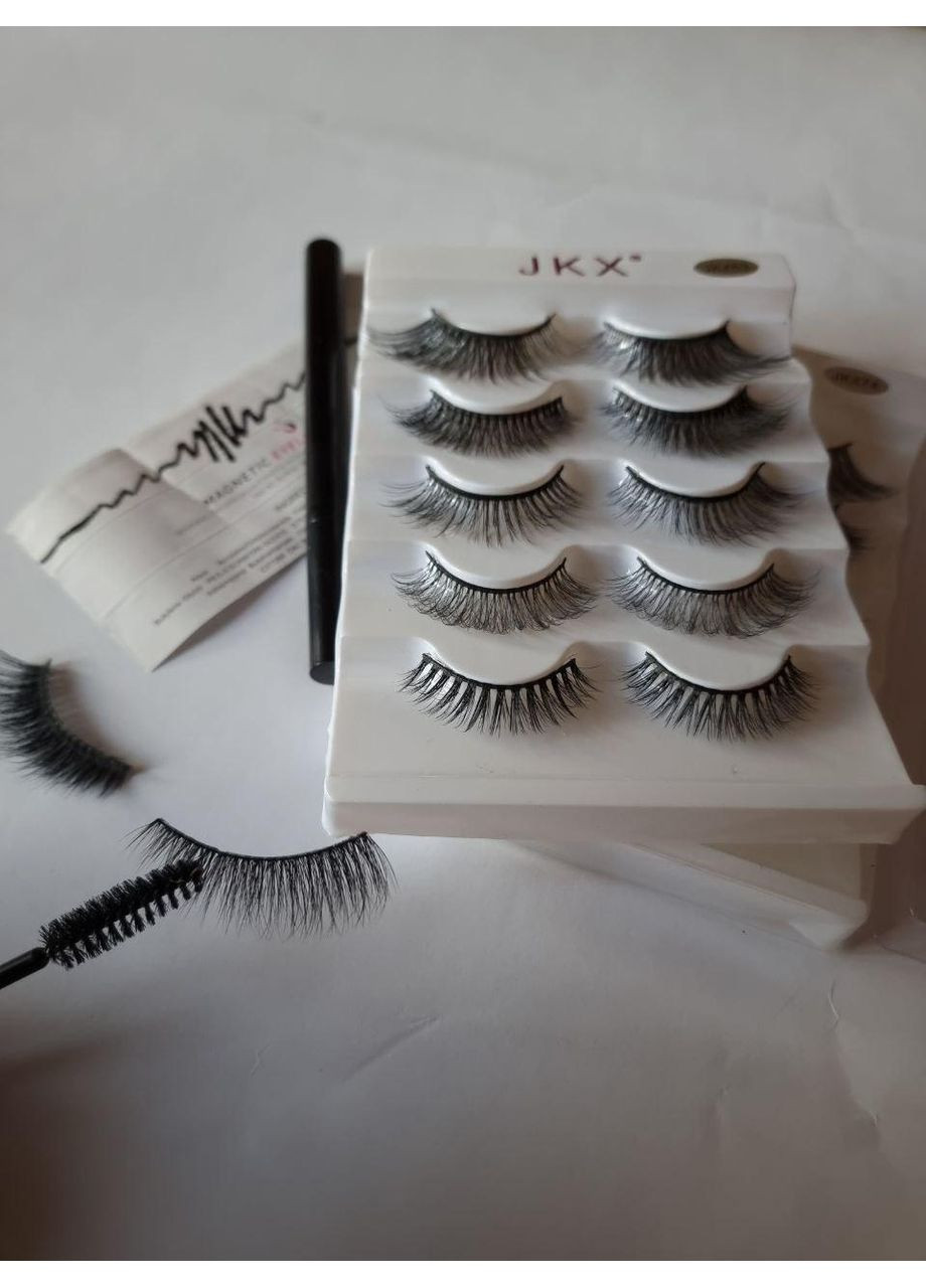 Наращивание многоразовые ресницы 5 пар Маркер лайнер подводка для надевания Magnetic Lashes (366668430)