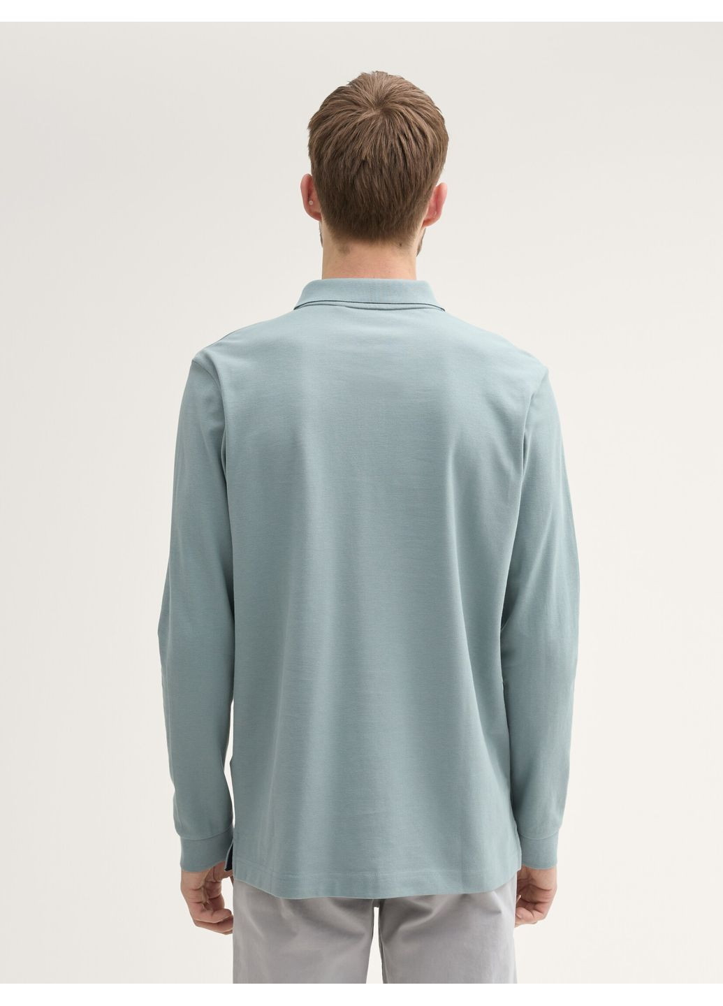 Лонгслів-поло Tom Tailor зелений