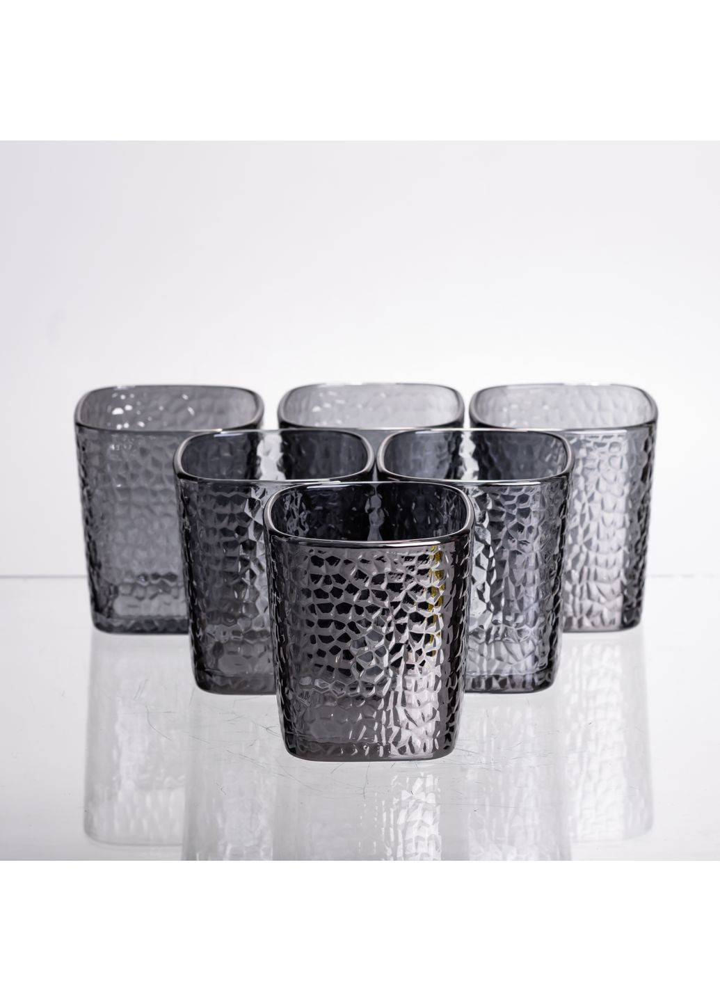 Набор кувшин со стаканами 1,8/0,2 л фактурный, серый HP-19-38S No Brand (368641413)