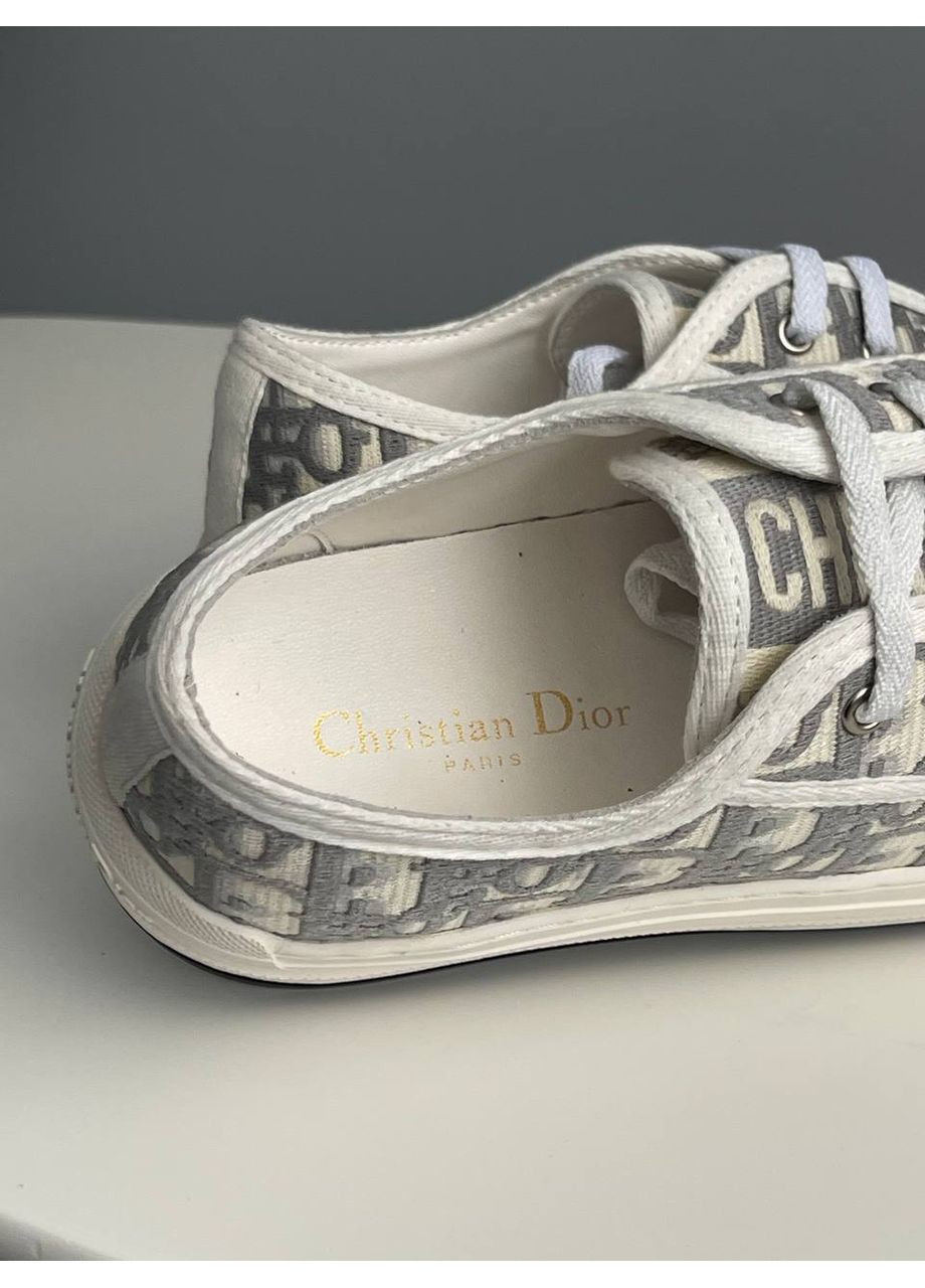 Кросівки жіночі Dior B23 White Grey Platform Premium | Діор Б32 Платформа білі No Brand білі демісезони (360894523)