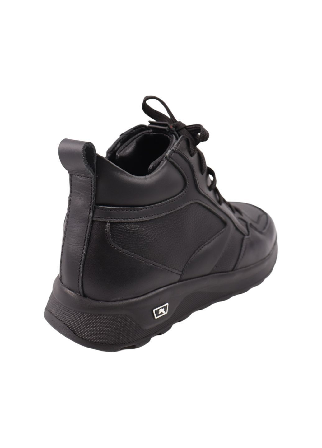 Черные ботинки мужские черные натуральная кожа Vadrus