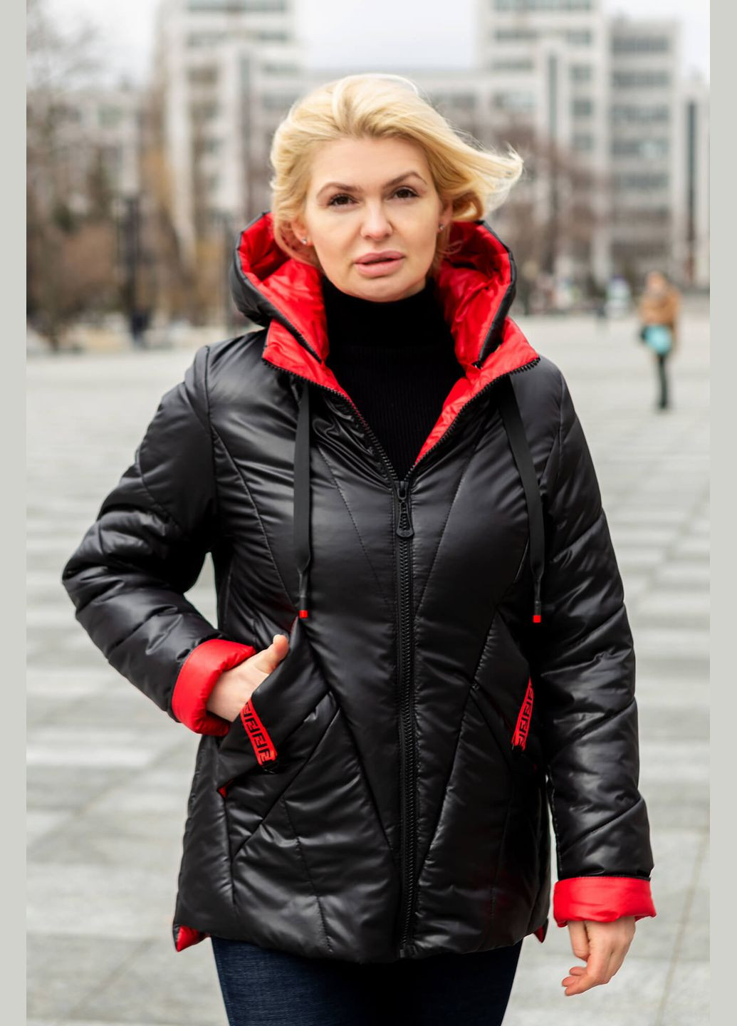 Черная демисезонная куртка женская "диана" демисезон MioRichi