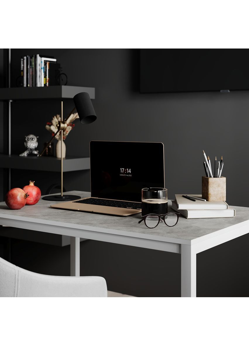 Письменный стол Brevity Loft mid 900х750х670 Ателье светлый/Белый металл (TB02040000010) Art In Head (337309019)