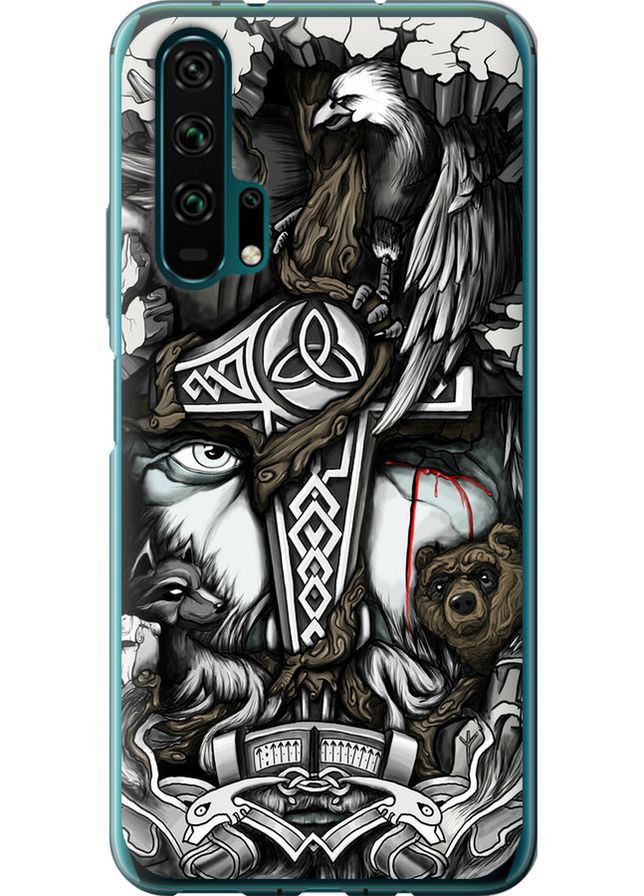 2D пластиковий чохол 'Тату Вікінг' для Endorphone Huawei Honor 20 Pro (257836469)