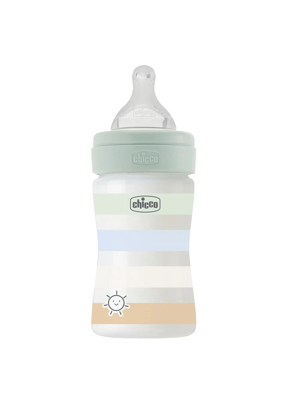 Бутылочка пластик Well-Being Colors, 150мл, соска силикон, 0м+, цвет мятный (28611.21) Chicco (381922297)