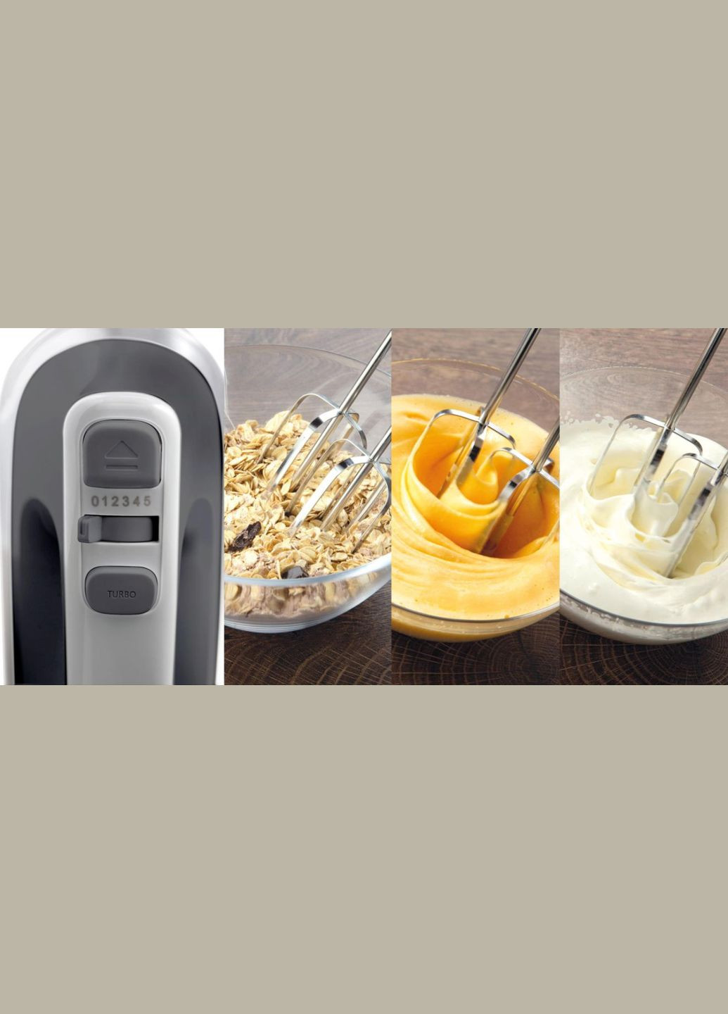 Миксер ручной 500Вт, насадки4 венчика, турборежим, черный Gorenje (316152731)