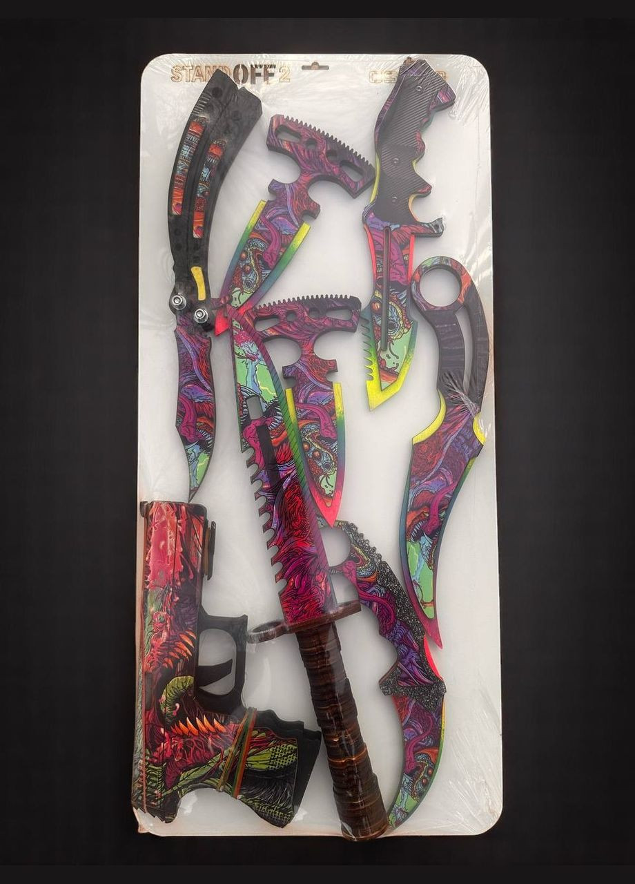 Набор деревянной оружия CS:GO Деревянное оружие Набор деревянного оружия CS-GO 8 шт No Brand (330774607)