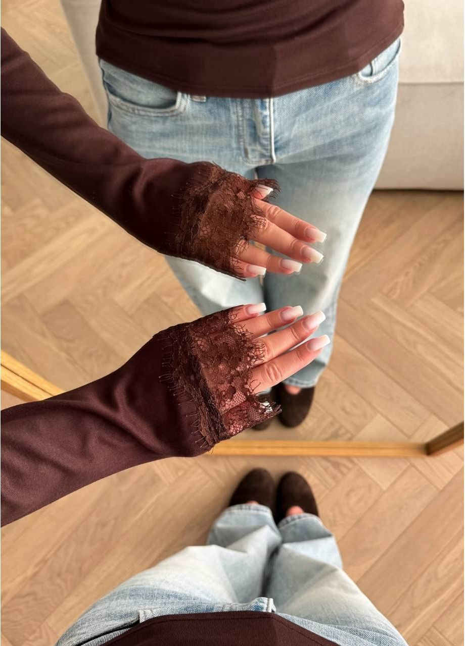 Віскозна кофтинка з мереживом Luna (370299460)