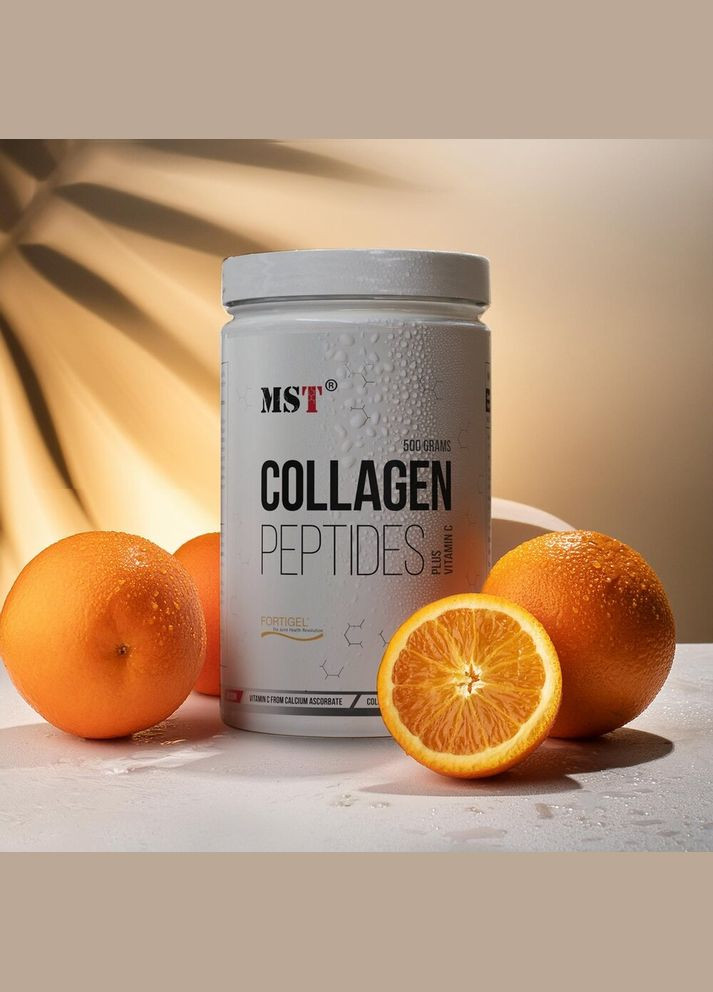 Препарат для суставов и связок Collagen Peptides + Fortigel, 500 грамм Зеленое яблоко MST (324418082)