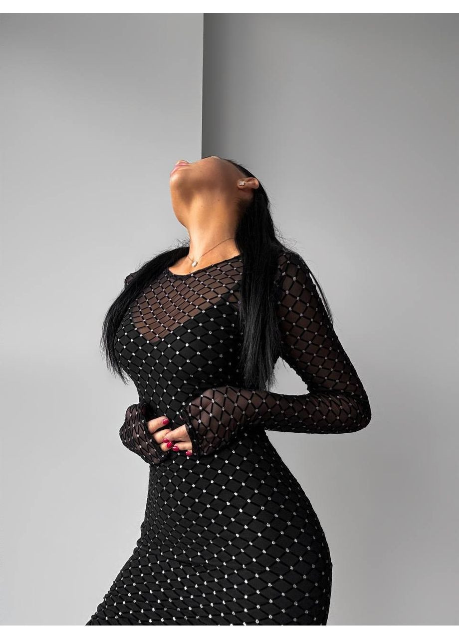 Чорна жіноча сукня міні Osoblyva