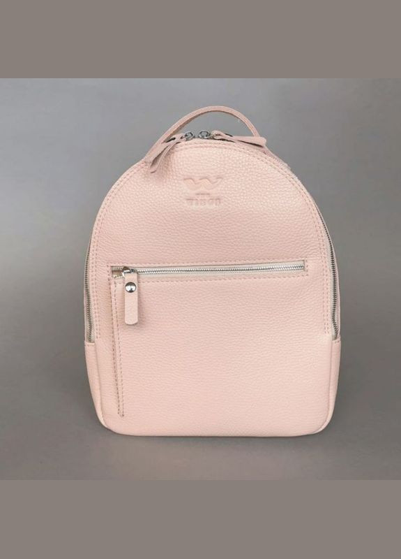 Рюкзак женский кожаный с ремнем через плечо Groove S пудровый The Wings (301871793)