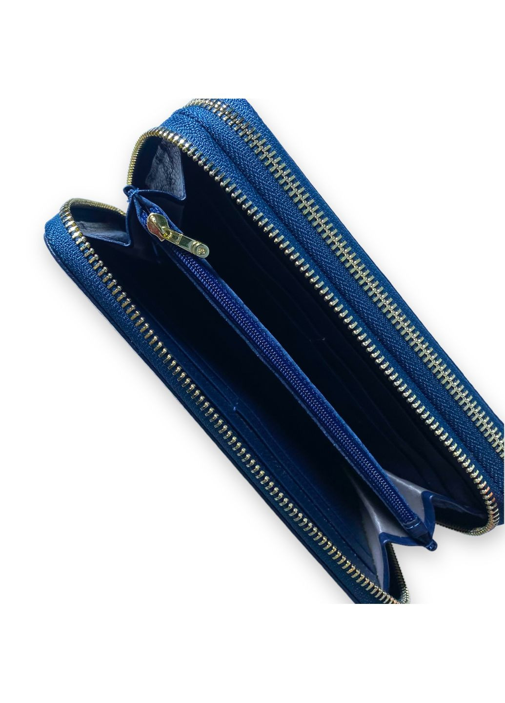 Жіночий гаманець клатч натуральна шкіра 6 відділів для купюр 8 для карток розмір: 20*12*4 см синій Cardinal (266911761)